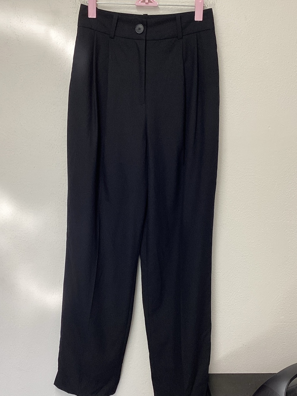 Zara Black High-Waist Trousers